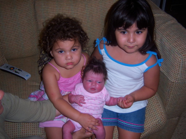 mi bebe y mis sobrinas